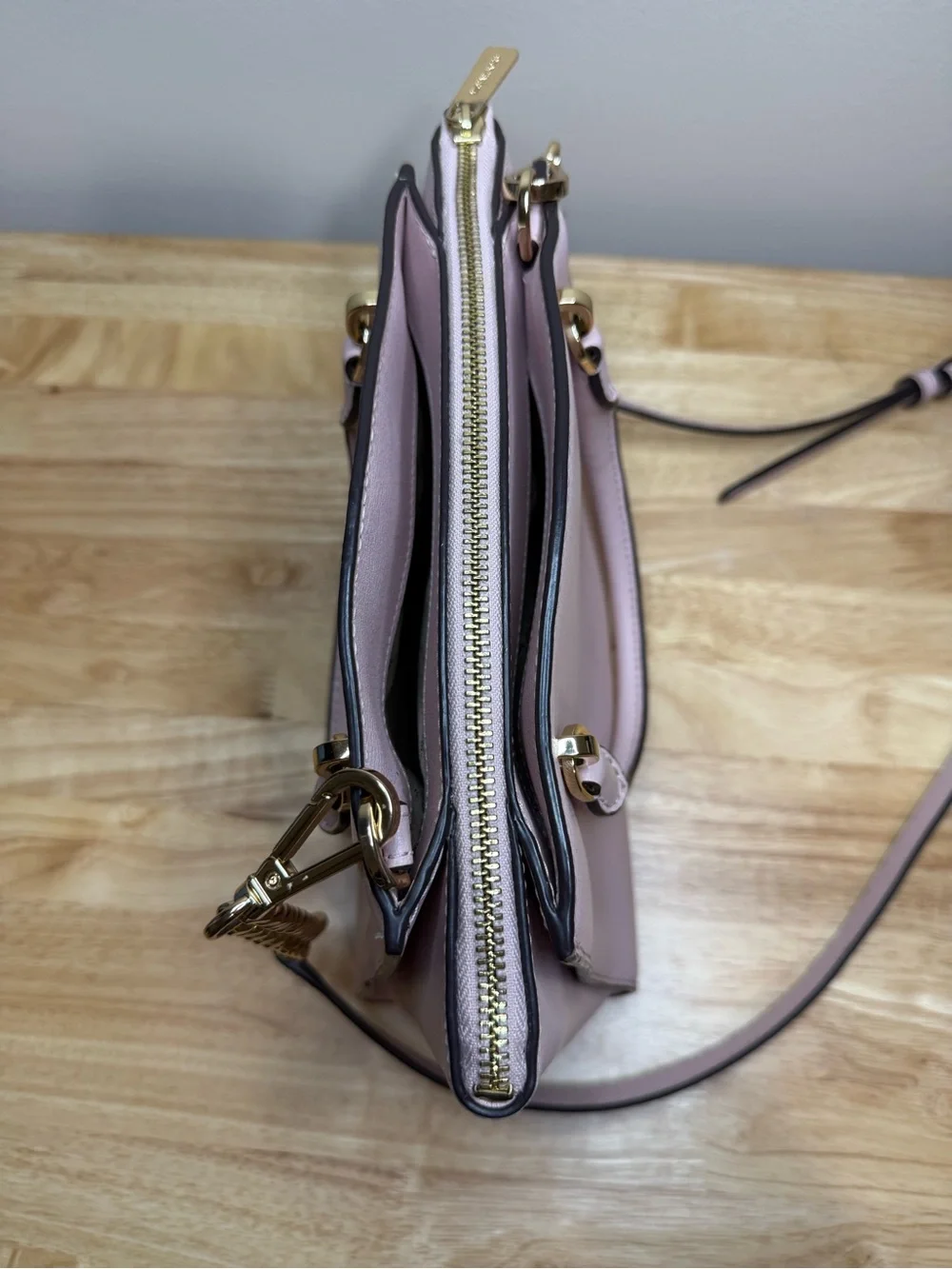 Michael Kors Ellis Small Leather Satchel Blush Pink EUC $298